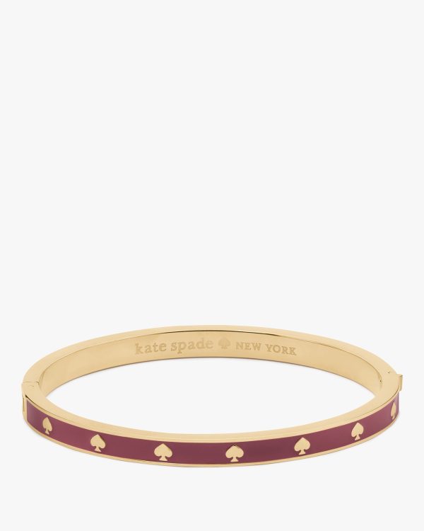 Kate Spade Spot The Spade Enamel Hinged Bangle