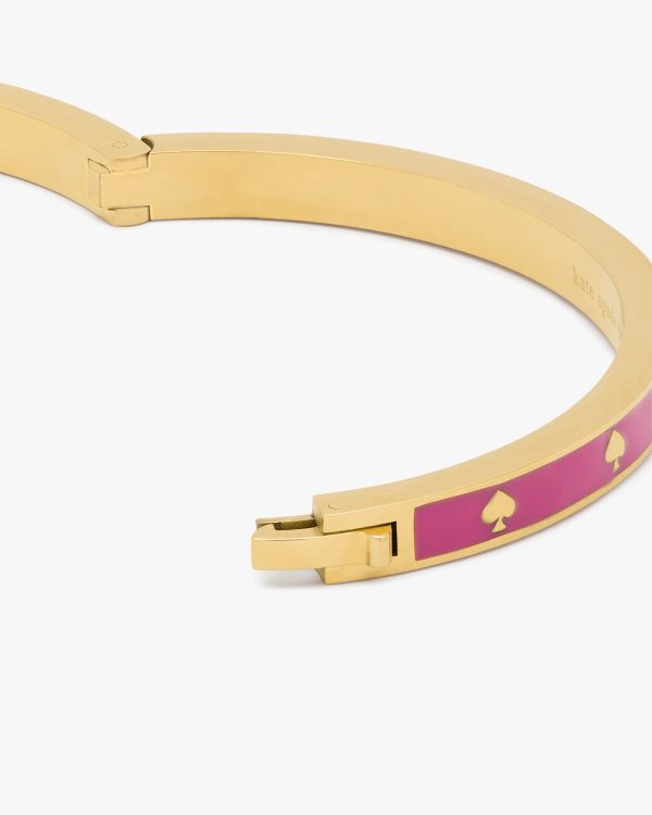 Kate Spade Spot The Spade Enamel Hinged Bangle