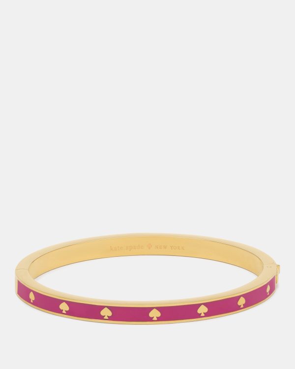 Kate Spade Spot The Spade Enamel Hinged Bangle