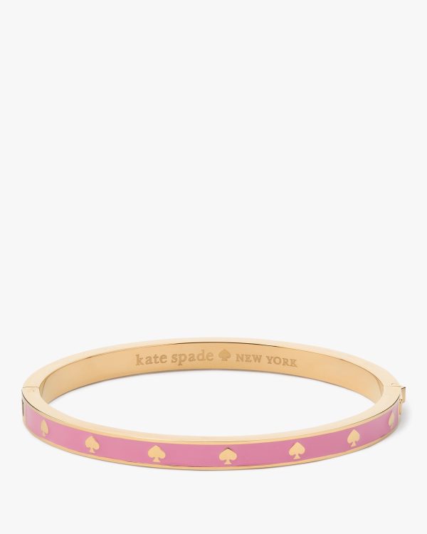 Kate Spade Spot The Spade Enamel Hinged Bangle