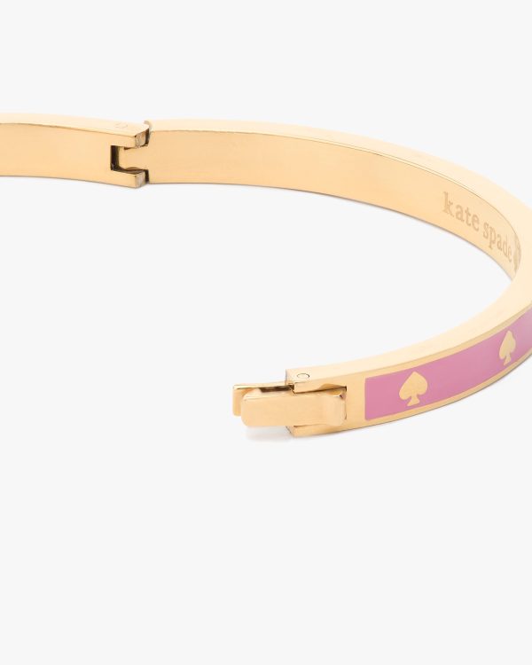 Kate Spade Spot The Spade Enamel Hinged Bangle