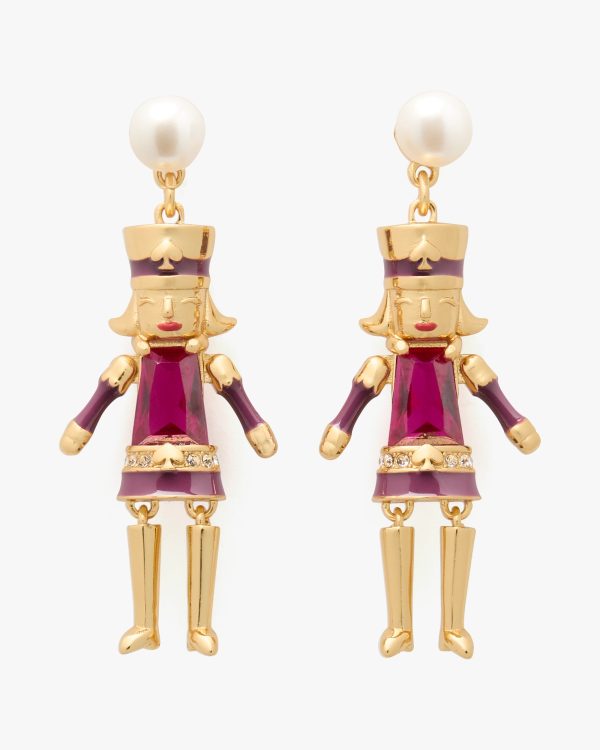 Kate Spade Oh What Fun Nutcracker Earrings
