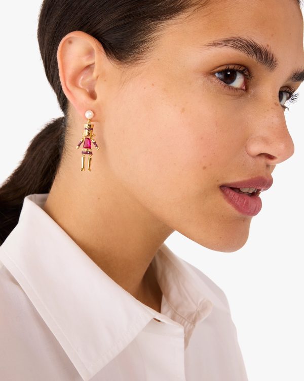 Kate Spade Oh What Fun Nutcracker Earrings