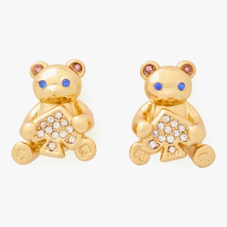 Kate Spade Oh What Fun Spade Teddy Bear Studs