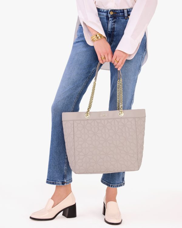 Kate Spade Spade Flower Quilted Fabric XL Tote