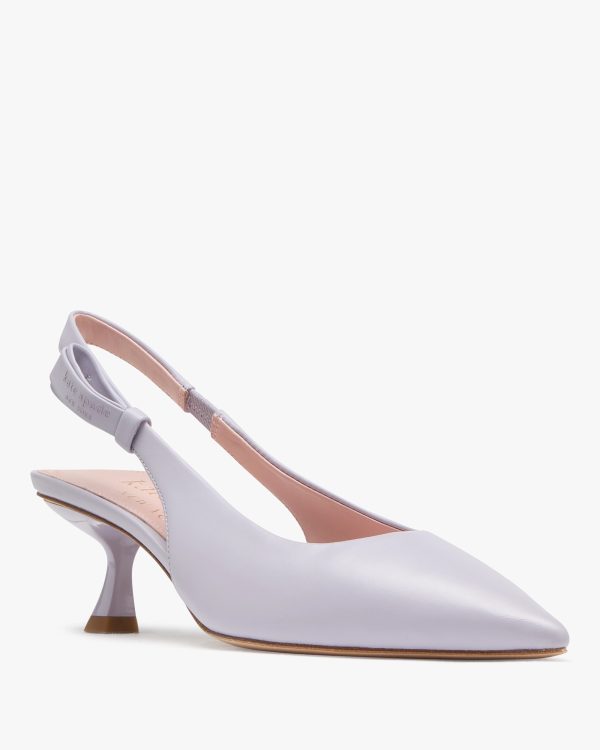 Kate Spade Riley Slingback Smooth Leather Kitten Heel