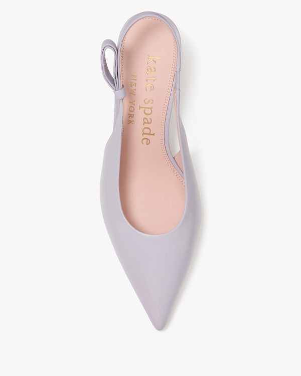 Kate Spade Riley Slingback Smooth Leather Kitten Heel