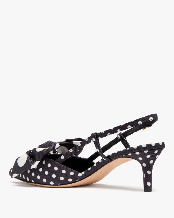 Kate Spade Rue Breezy Dot Slingback Pumps