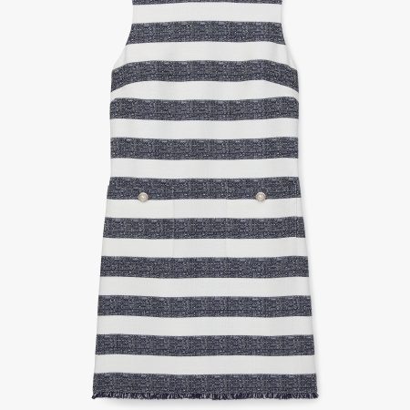 Kate Spade Sailor Stripe Tweed Shift Dress