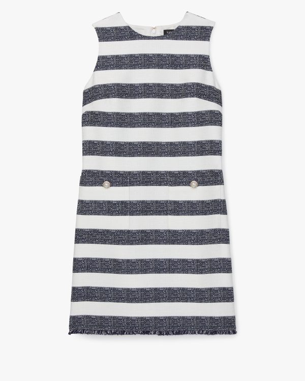 Kate Spade Sailor Stripe Tweed Shift Dress