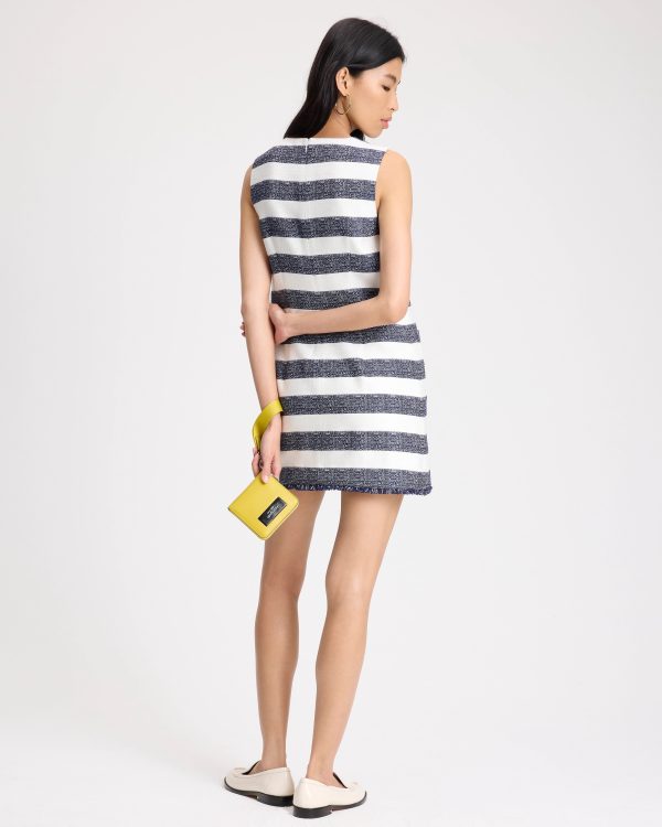 Kate Spade Sailor Stripe Tweed Shift Dress