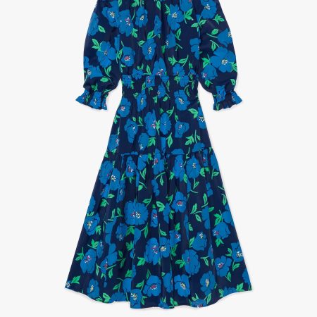 Kate Spade Springtime Blooms Smocked Dress