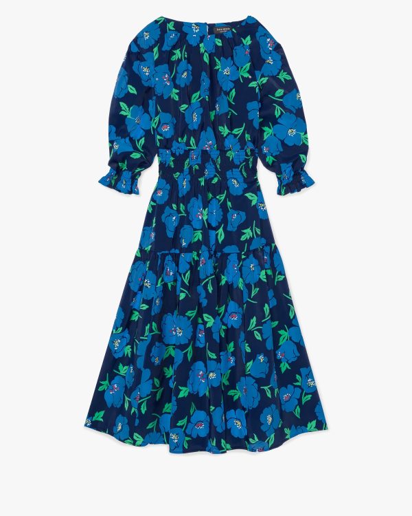Kate Spade Springtime Blooms Smocked Dress