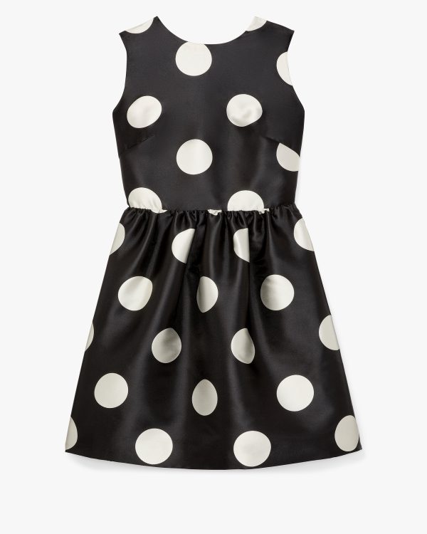 Kate Spade Breezy Dot Fit-and-flare Bow Dress