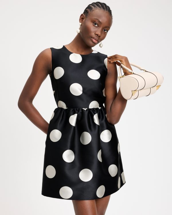 Kate Spade Breezy Dot Fit-and-flare Bow Dress