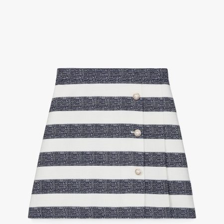Kate Spade Sailor Stripe Pleated Skirt