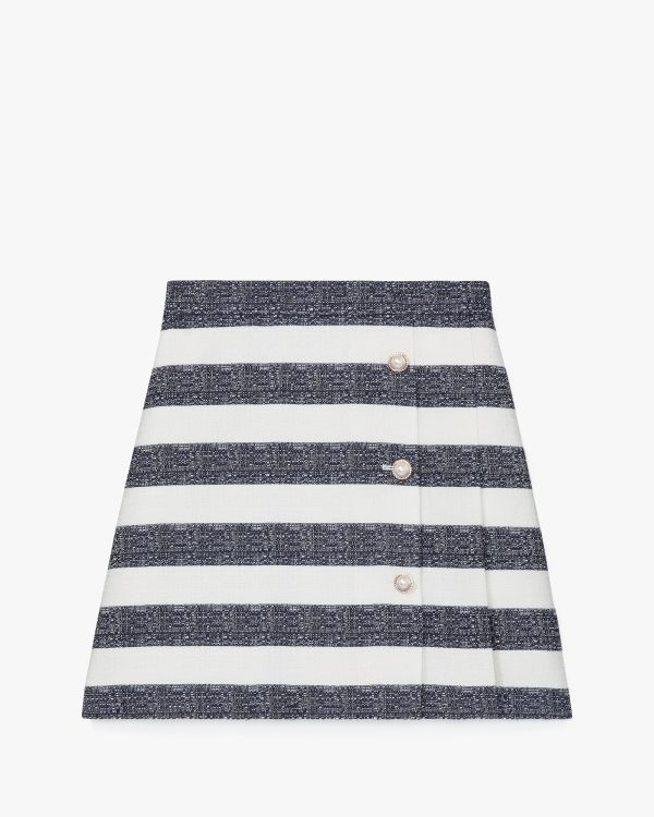 Kate Spade Sailor Stripe Pleated Skirt