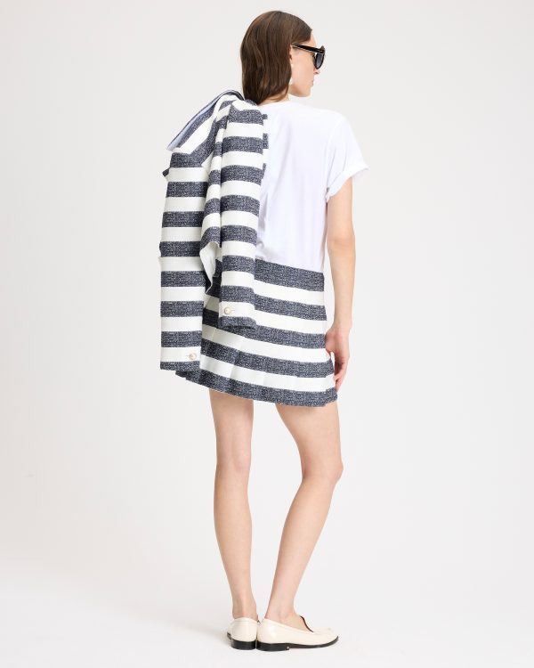 Kate Spade Sailor Stripe Pleated Skirt