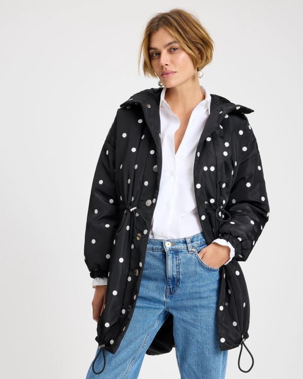 Kate Spade Breezy Dot Oversized Anorak