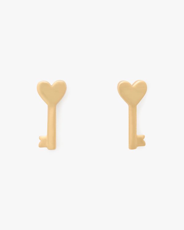 Kate Spade With All My Heart Key Studs