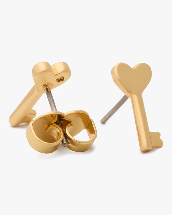 Kate Spade With All My Heart Key Studs
