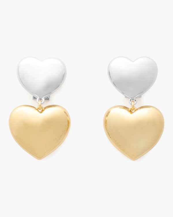 Kate Spade Heart You Double Drop Earrings