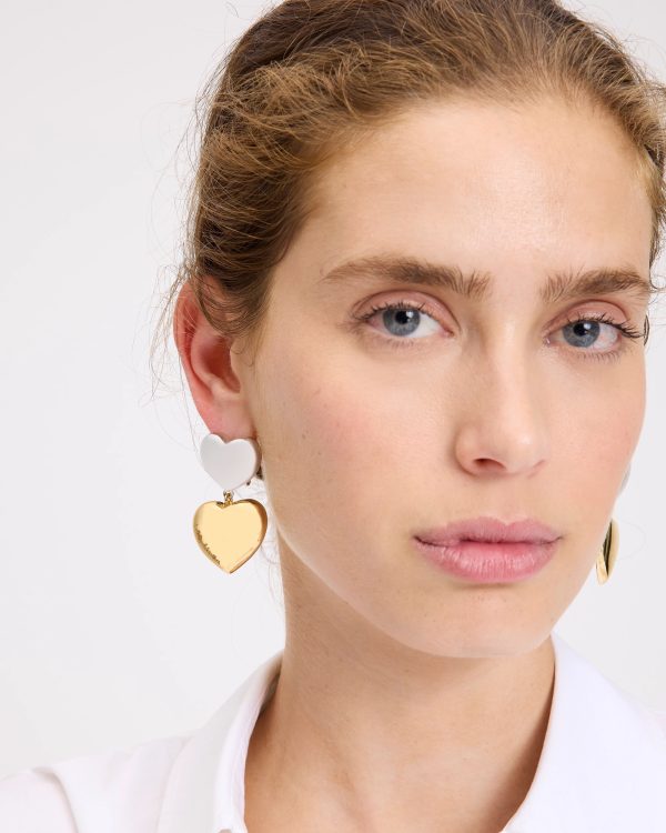 Kate Spade Heart You Double Drop Earrings