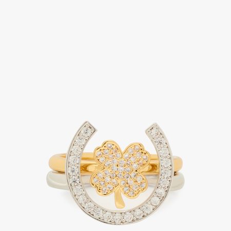 Kate Spade Lucky Charm Stacking Ring Set