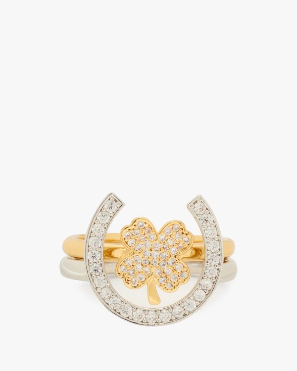 Kate Spade Lucky Charm Stacking Ring Set