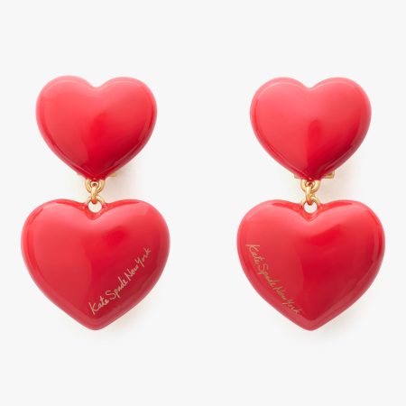 Kate Spade Heart You Double Drop Earrings
