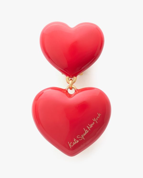 Kate Spade Heart You Double Drop Earrings