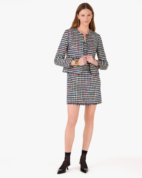 Kate Spade Belted Tweed Dress