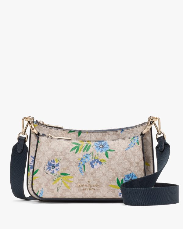 Kate Spade Duet Spade Flower Floral Crossbody