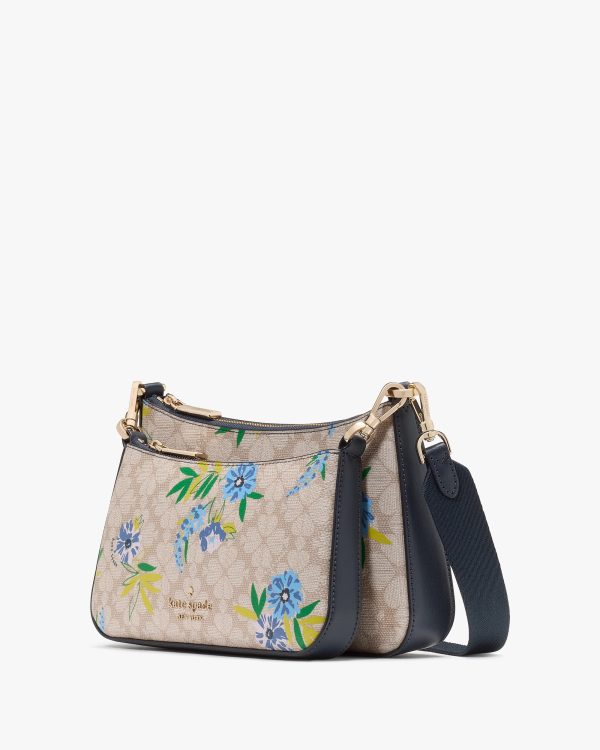 Kate Spade Duet Spade Flower Floral Crossbody