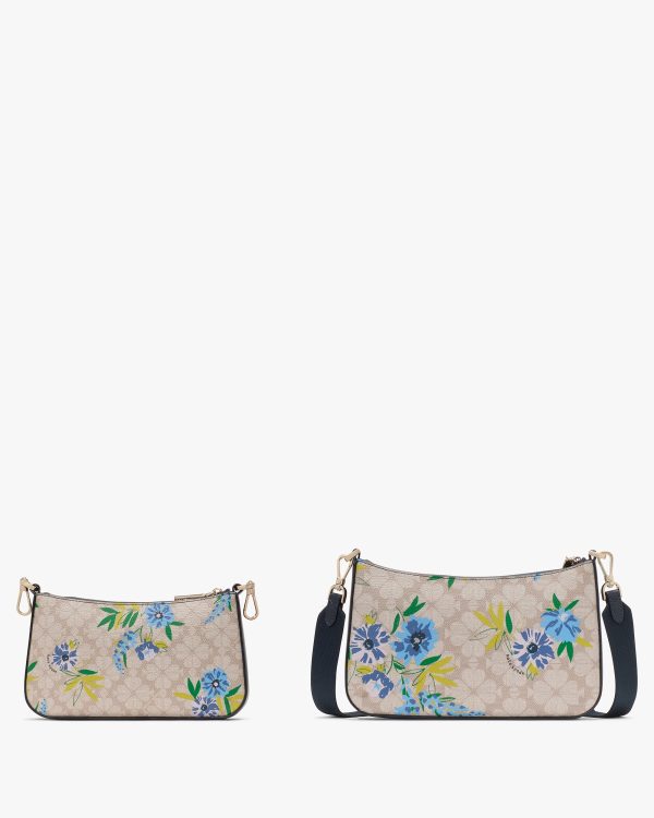 Kate Spade Duet Spade Flower Floral Crossbody