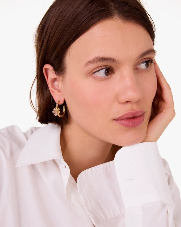 Kate Spade Fleurette Hoops