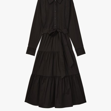 Kate Spade Pintuck Tiered Shirt Dress