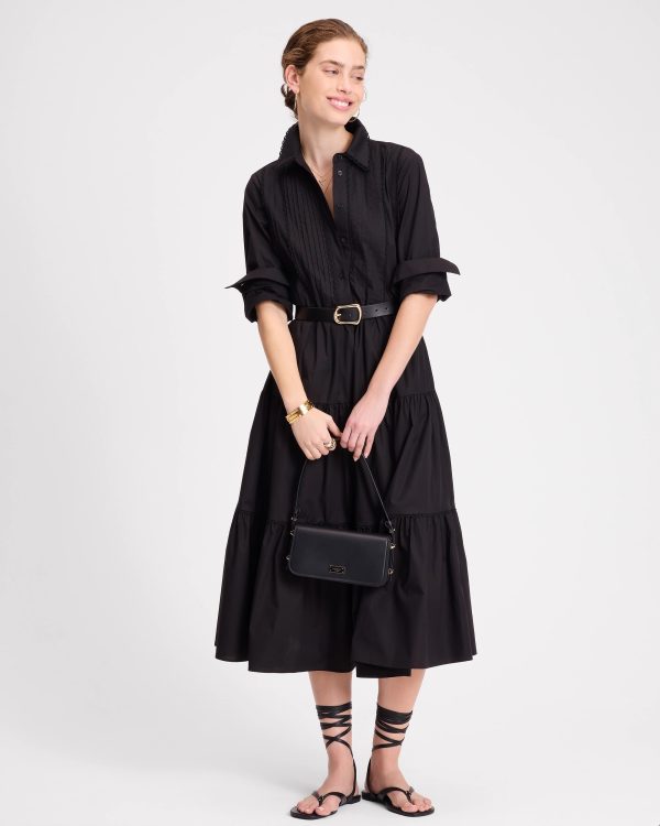 Kate Spade Pintuck Tiered Shirt Dress