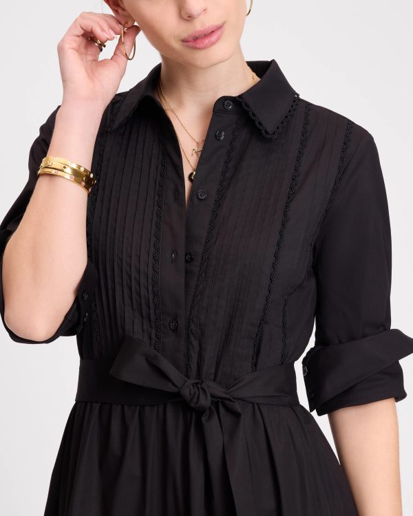 Kate Spade Pintuck Tiered Shirt Dress