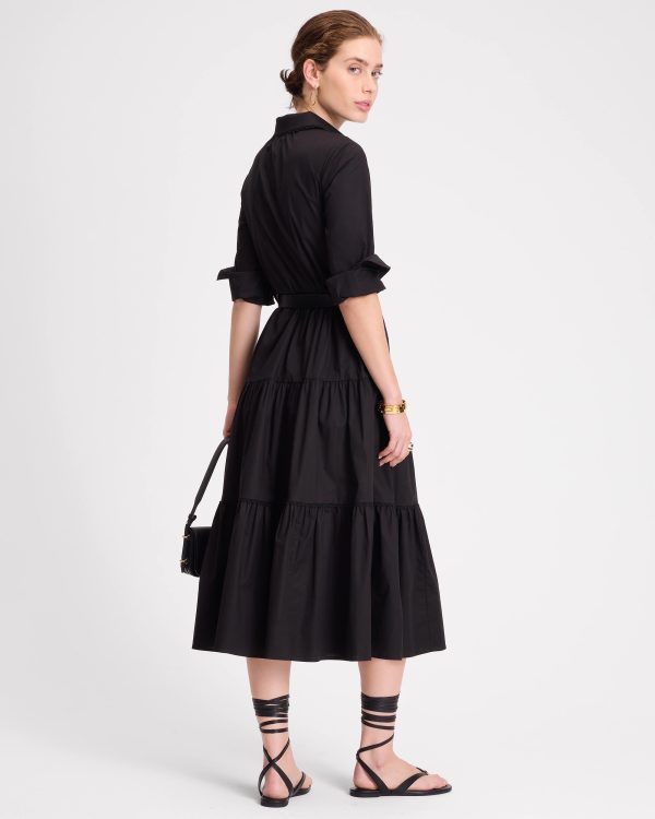 Kate Spade Pintuck Tiered Shirt Dress