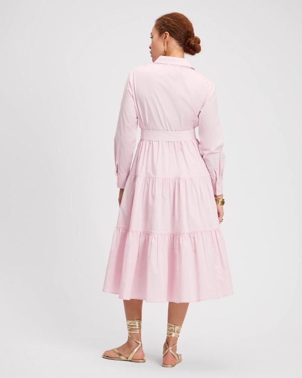 Kate Spade Pintuck Tiered Shirt Dress