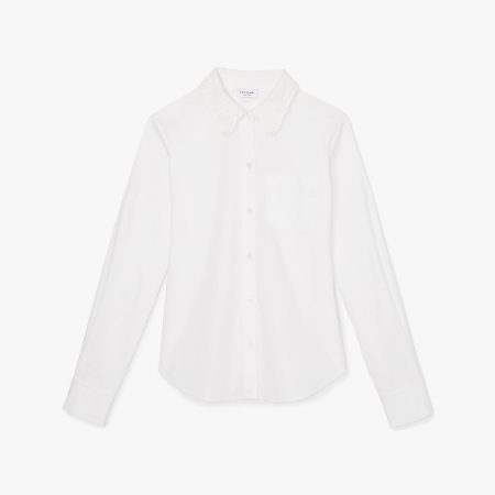 Kate Spade Daisy Lace Collar Button Up Shirt