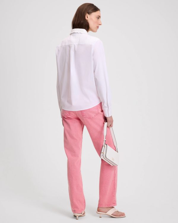 Kate Spade Daisy Lace Collar Button Up Shirt