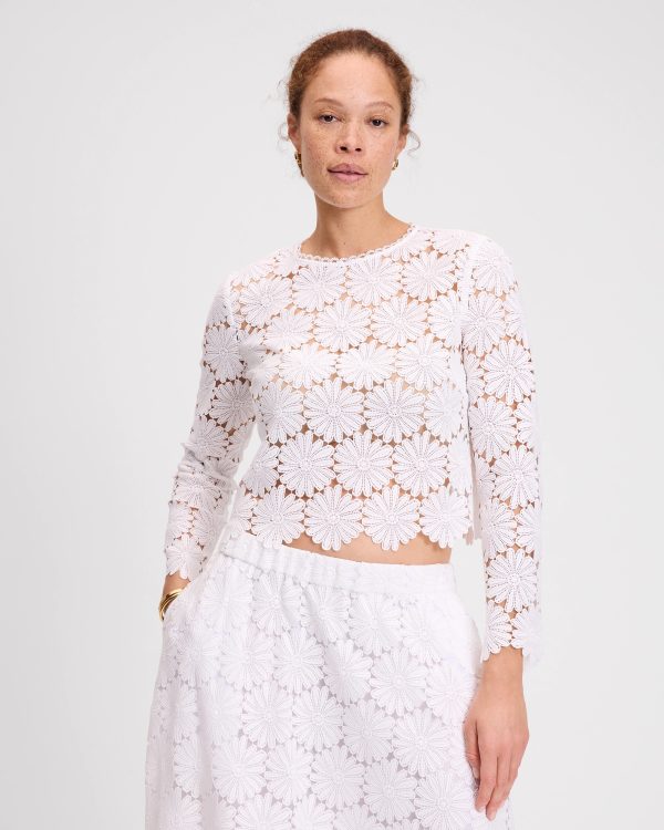 Kate Spade Daisy Lace Top