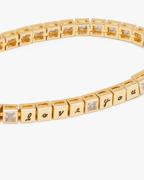 Kate Spade Way With Words Crossword Tennis Bracelet