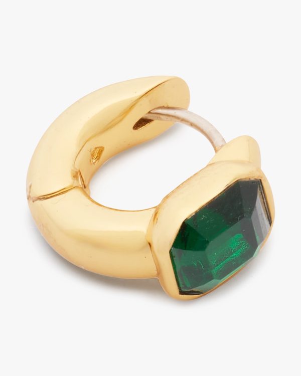 Kate Spade Keep Sparkling Asscher Huggies