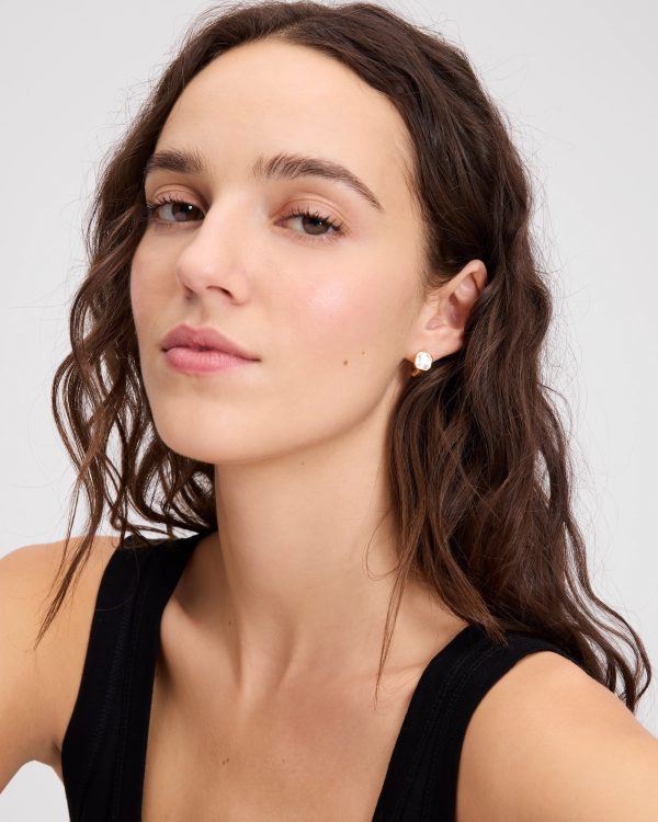 Kate Spade Keep Sparkling Asscher Huggies