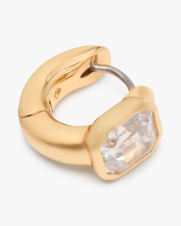 Kate Spade Keep Sparkling Asscher Huggies