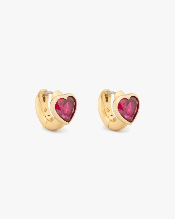 Kate Spade Keep Sparkling Heart Huggies