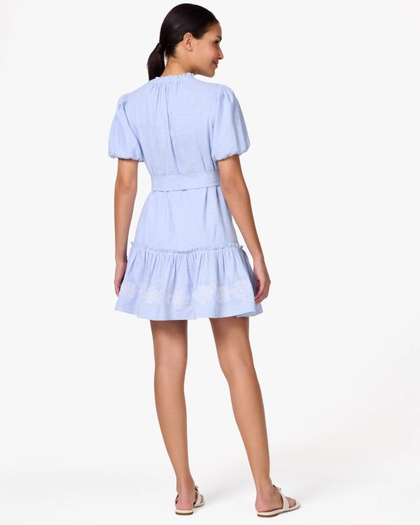 Kate Spade Embroidered Chambray Shirt Dress